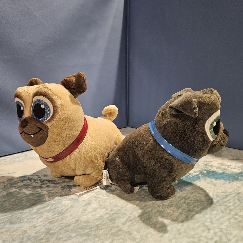 Disney Junior Puppy Dog Pals Plush Bundle Pugs Bingo Rolly Hissy Stuffed Animals - Picture 5 of 8